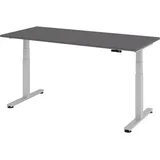 bümö Schreibtisch elektrisch 180 x 80 cm Graphit grau