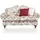 furn.design Sofa 2-Sitzer in mit Blumenmuster, Landhausstil, mit Bonell Federkern beige