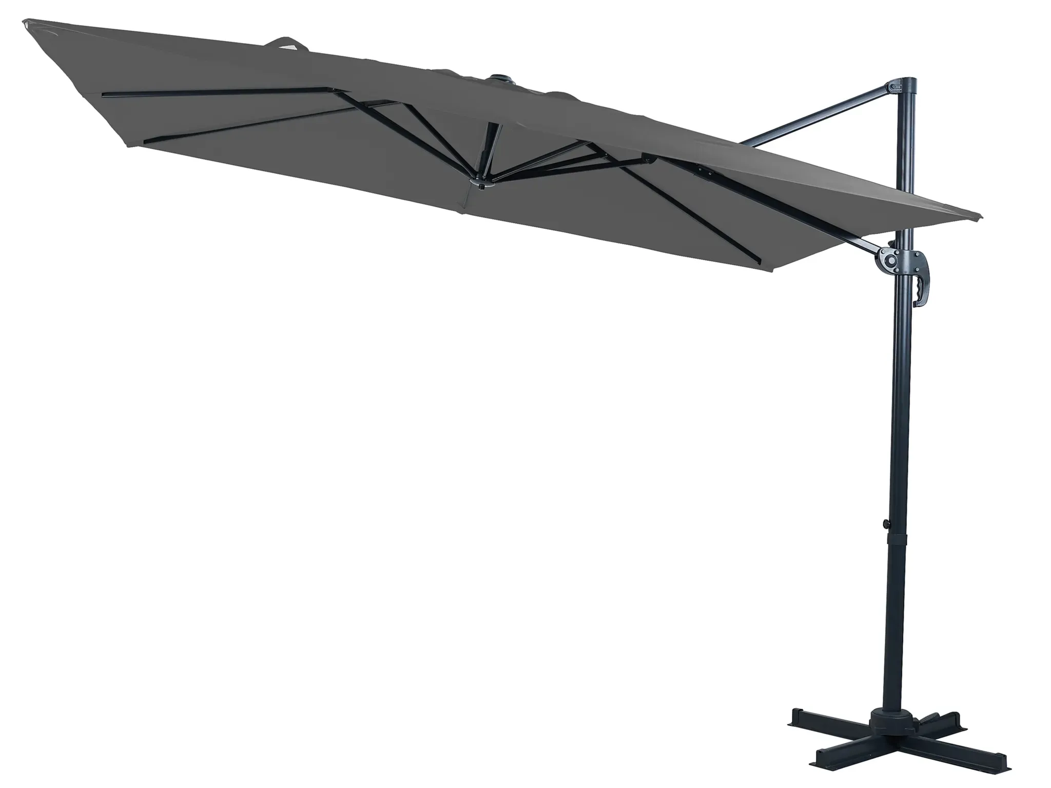 Gardissimo CANNES Alu Ampelschirm 300x200cm Pendelschirm UV50+ anthrazit