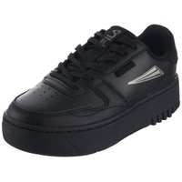 Fila FXVENTUNO Platform wmn Sneaker, Black-Silver, 39 EU Schmal