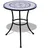 vidaXL Mosaiktisch Ø 60 x 70 cm blau/weiß