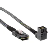 InLine Mini-SAS HD Kabel, SFF-8643 gewinkelt zu SFF-8087, mit Sideband, 0,5m