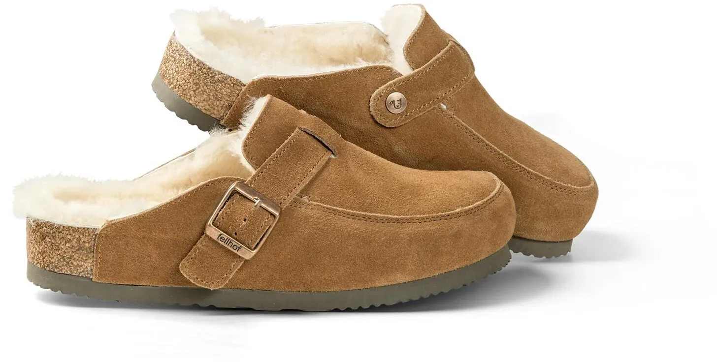 Fellhof Lammfellpantoffel Elvas 37 | braun - braun