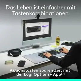 Logitech POP Icon Keys DE Grafit / Grün