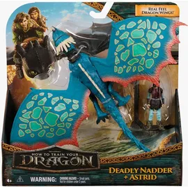 Spin Master Drachenzähmen leicht gemacht - Wikinger & Drachen Actionfiguren-Set, Sturmpfeil & Astrid