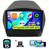 ESSGOO DAB+ Android15 GPS Navi CarPlay Für Hyundai iX35 EL ELH LM 2010-2015 Autoradio (DAB+ (optional), RDS, AM, FM, 4+64GB(optional), GPS Navi Android Auto Bluetooth EQ USB WIFI IPS Touchscreen) schwarz