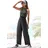 s.Oliver Overall mit breitem Smokeinsatz, langer Jumpsuit aus Viskosejersey schwarz 44