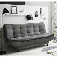 Lomadox - Schlafsofa mit Bettkasten in 188x118 cm PIRNA-09, in der Farbe schlamm, grün, dark grey