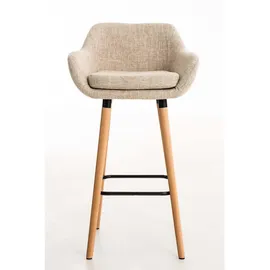 TPFLiving Barhocker 55 x 99 x 46 cm Creme