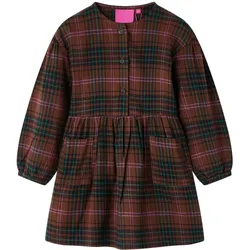 Kinderkleid mit Langen Ärmeln Cognac 104