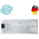 Basera Bali Whirlpoolbadewanne 75 x 180 cm (Komplett-Set)