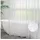 AooHome Duschvorhang 180 x 200 cm transparent weiß