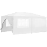 casa.pro Pavillon Wedau 600x300x255 cm Weiß