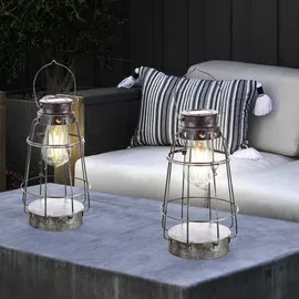 Nowa LED Solarlampe 16 x 27 cm 0,06 W silber