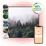 Klarstein Wonderwall Air Art Smart Infrarotheizung Wald 60x60cm 350W Mehrfarbig