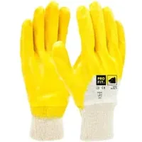 Fitzner Basic Nitril-Handschuh, gelb 37675-10 , 1 Packung = 12 Paar, Größe 10