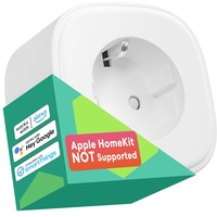 Meross Smart WLAN Steckdose, Intelligente WiFi Plug kompatibel mit Alexa, Google Assistant und SmartThings, 16A 3680W, App Fernsteuerung