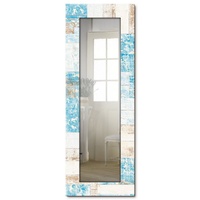 Artland Dekospiegel »Maritimes Holz«, gerahmter Ganzkörperspiegel, Wandspiegel, mit Motivrahmen, Landhaus, blau