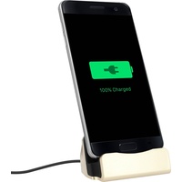 Avizar Smartphone Ladestation Aufladen & Synchronisierung Micro-USB Anschluss – Gold,