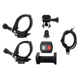 MONSTER SHOP Dachrinnenreinigung Kamera Set 4K 4x Zoom, 170Grad Weitwinkel, Inspektionskamera, Wiederaufladbar, Wasserdichtes Gehäuse, WLAN, Kompatibel mit And... - Schwarz