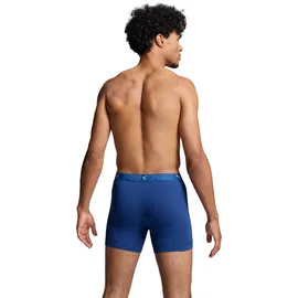 Puma Sport Baumwoll-Boxershorts Blau / Weiß L 2er Pack
