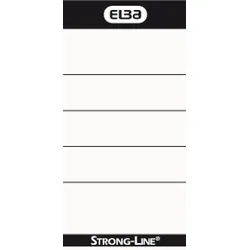 ELBA Ordner-Rückenschilder Strongline/MyColour kurz/breit zum Einstecken weiß VE=880x10 Stück