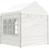 vidaXL Pavillon mit Dach Weiß 2,28x2,23x2,69 m Polyethylen