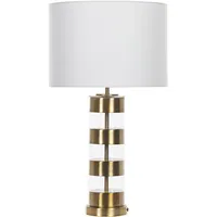 Beliani Tischleuchte BEATTON Metall Gold
