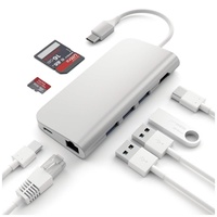 SATECHI Multi-Port Adapter 4K SI USB Typ-C Hub, Silber