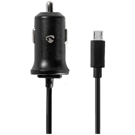 Nedis Auto-Ladegerät 12 W 1x 2.4 A Anzahl der Ausgänge: 1, Micro USB (Fixed) Kabel, Single Voltage Output