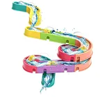 ZhouWei 20 Stück Badewannenspielzeug Kugelbahn Badespielzeug ab 3 Jahre Wasserspielzeug Badewanne Spielzeug Kinder DIY Wasserspielzeug Murmelbahn Badewannen mit Saugnäpfe, Geschenk für Jungen Mädchen