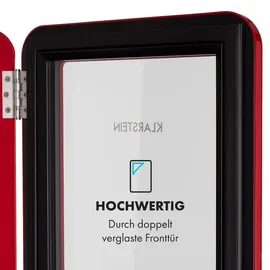 Klarstein PopLife 70 Getränkekühlschrank (70 l, 690 mm hoch, Rot)