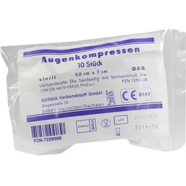 KERMA Verbandstoff GmbH Augenkompressen 5,8 x 7 cm 10 St.