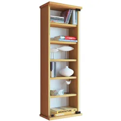 VCM Loposa Regal CD,DVD Aufbewahrung 150 CD 6 Ablagen Buche dekor.