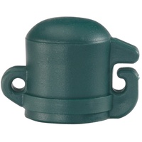 Alberts 654788 Pfostenkappe für Universalstäbe | Kunststoff, grün | für Pfosten-Ø 16 mm | 10er Set