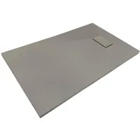 SANOTECHNIK Duschtasse, grau Kunststoff, 120x90x2.6 cm, Antirutschbeschichtung, Badezimmer, Baden