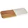 Kinvara Schneidebrett-Set Holz/Marmor 1 38 x 18 cm Weiß