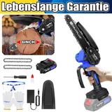 Dayplus - 6' Akku-kettensäge Elektro Kettensägen Handkettensäge Mit Ladegerät Akku Zubehör