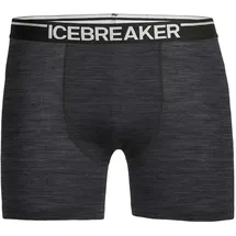 Icebreaker Anatomica Boxershorts schwarz/jet heather S 2er Pack