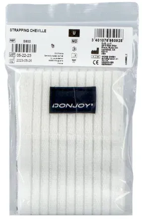 Donjoy Strapping Weiß Knöchel 1 Stück