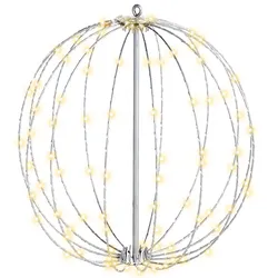 Outdoor Weihnachtsbeleuchtung LED silber Kugel 42 cm HOSFOS