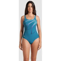 Badeanzug Damen arena Shapewear Giorgia - Green Blue - 36