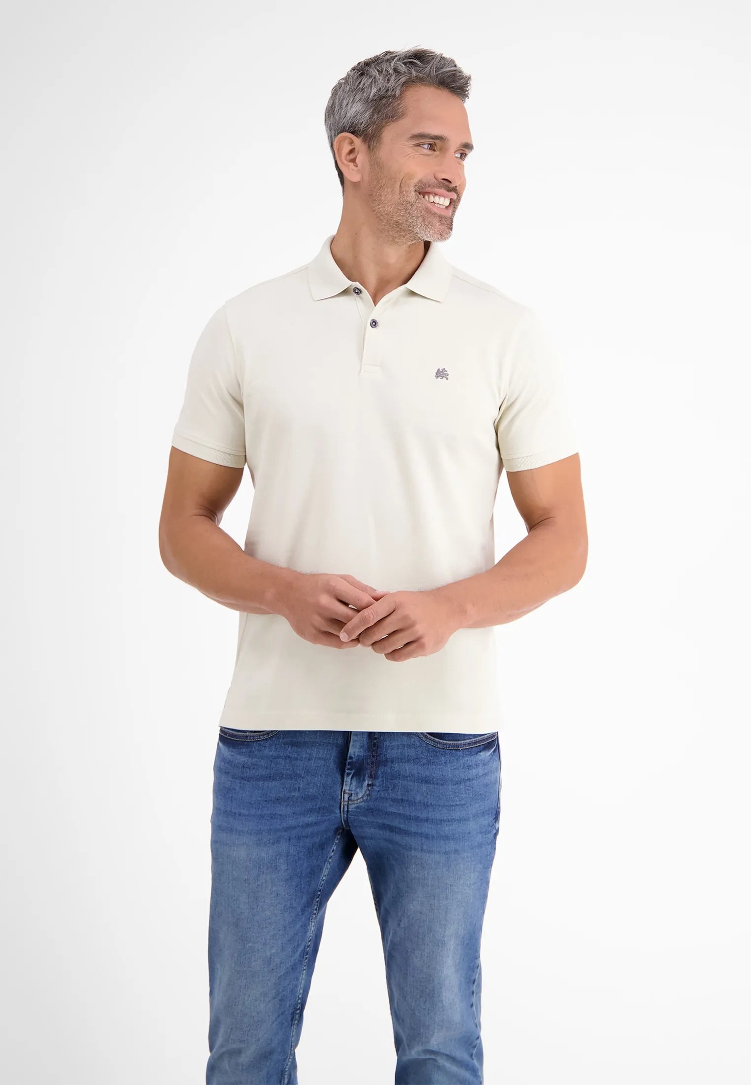 LERROS Poloshirt »LERROS« Lerros BEIGE S