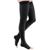 MEDI GMBH & CO. KG mediven comfort CCL2 AG Kompressionsstrümpfe normal (72-83 cm) o. Fußspitze Noppenhaftband I schwarz