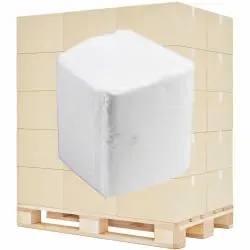 Toilettenpapier, Einzelblätter, 2-lagig, weiss ST-88010 , 1⁄2 Palette = 18 Kartons = 162000 Blatt