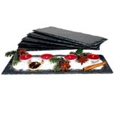 MamboCat Platzset 6er Set Schieferplatte 11x30cm Schwarz - 23464632 schwarz