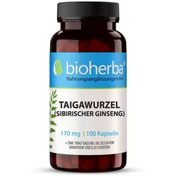 Taigawurzel (Sibirischer Ginseng) 170 mg 100 Kapseln