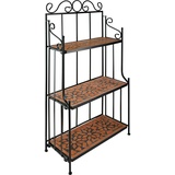 Tectake Metallregal Mosaik 3 Böden