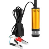12-v-wasserpumpe (38 Mm), Dieselpumpe Mit Klemme, Edelstahl, 3 M Netzkabel, Für Diesel, Kerosin Und Wasser