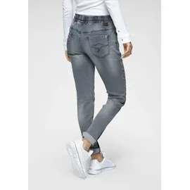 KangaROOS Jogg Pants KANGAROOS, Damen, Gr. 50, N-Gr, blau (light blau), Denim/Jeans, Obermaterial: 59% Baumwolle, 40% Polyester, 1% Elasthan, Destroyed-Effekte, figurbetont lang, Jeans Jogg Jeans Treggings, entspannte Passform, weite Beinform